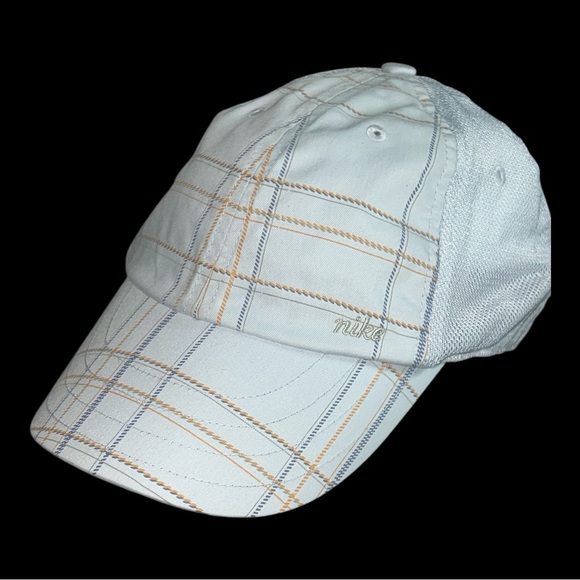 Nike Accessories - Ladies Nike Light Blue/White Checkered Golf Cap